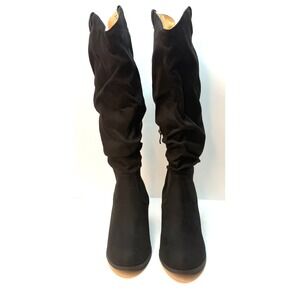 Journee Collection Women's Aneil Slouchy Dress Boots Black Size 9 NWT and BOX